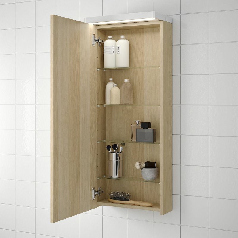 Bathroom hinged cabinet