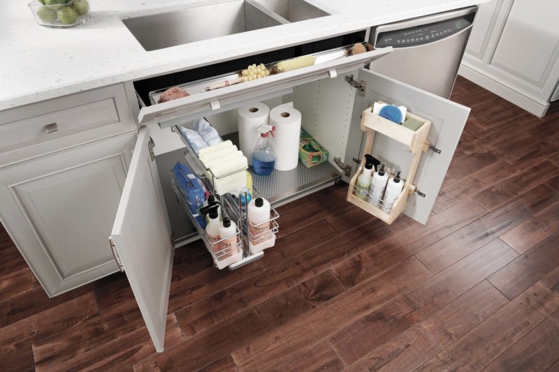 IKEA cabinet under the sink to the kitchen