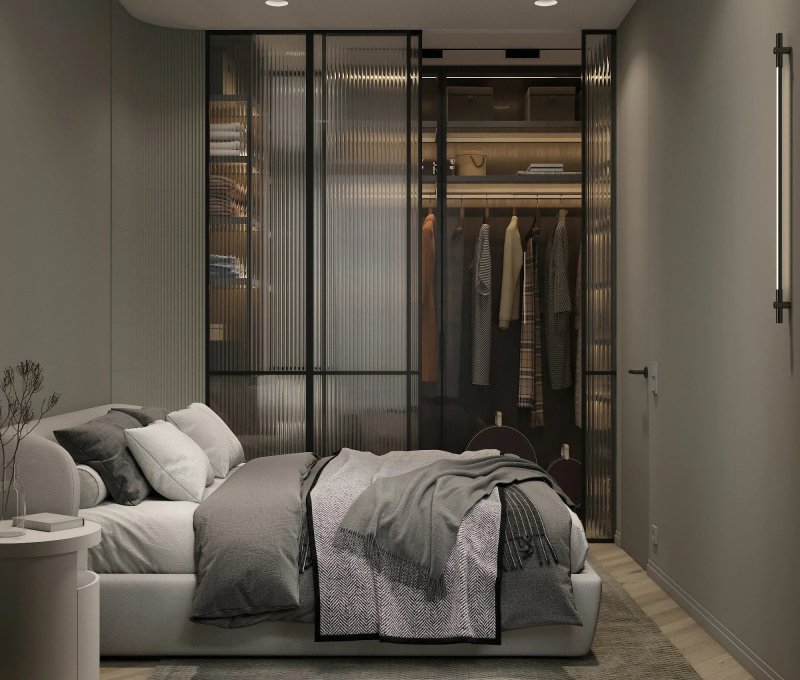 Wardrobe in the bedroom design