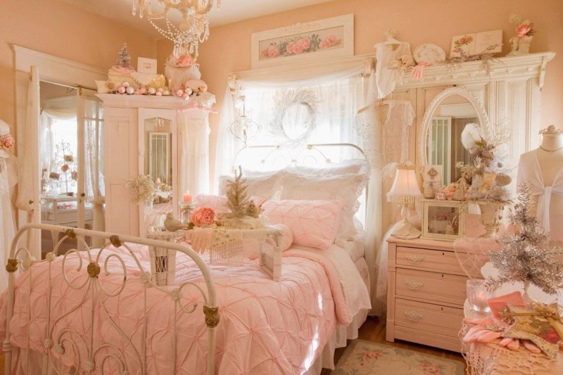 Schabbie chic -style bedroom