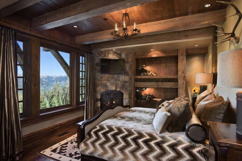 Alpine chalet interior