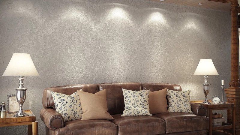 Decorative paint for walls with effect