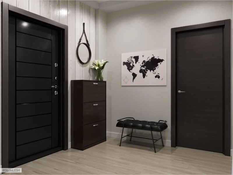 Wenge doors in the interior