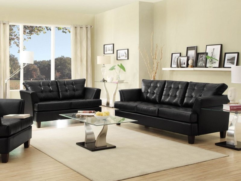 Black sofa