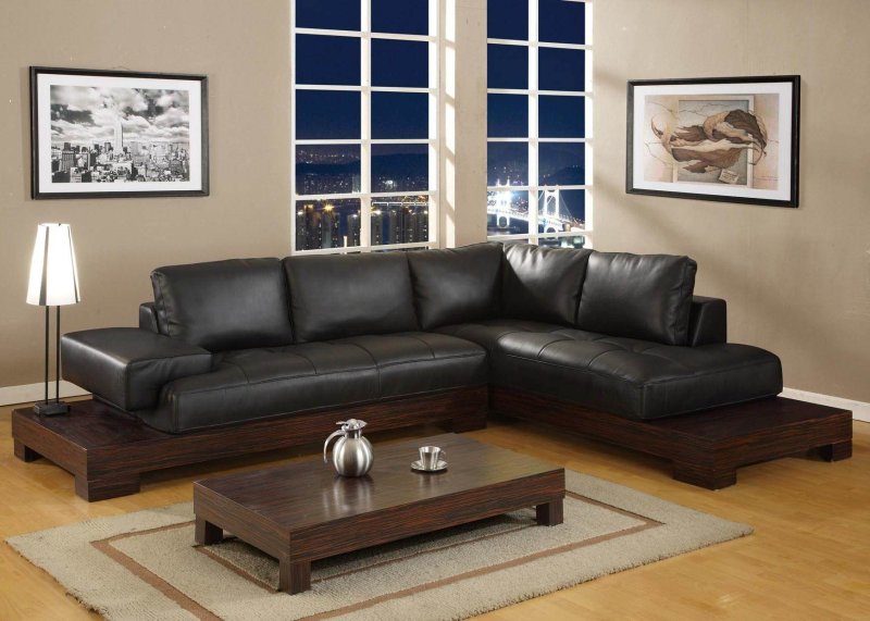 Stylish leather sofa