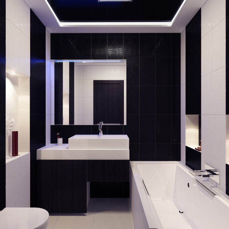 Bathroom in the style of minimalism