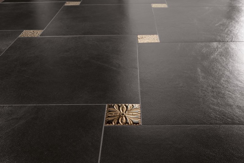 Italon black porcelain tile