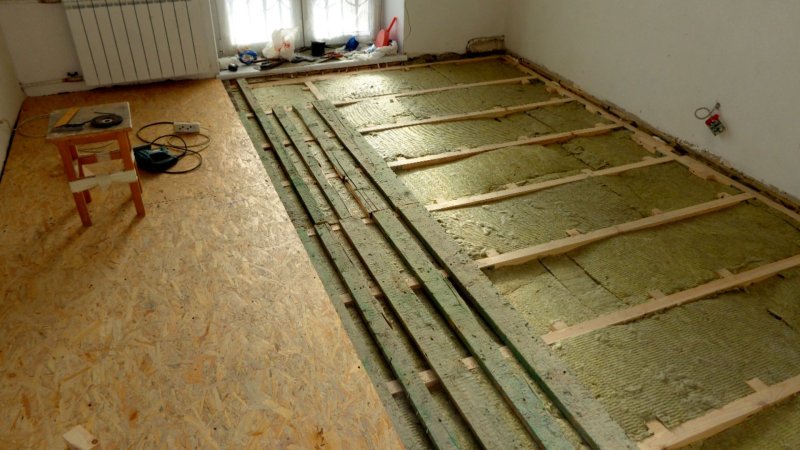 Floor repair in the apartment