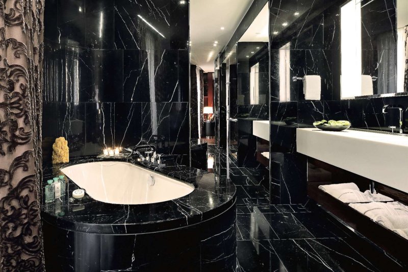 Black Black Marble Interior