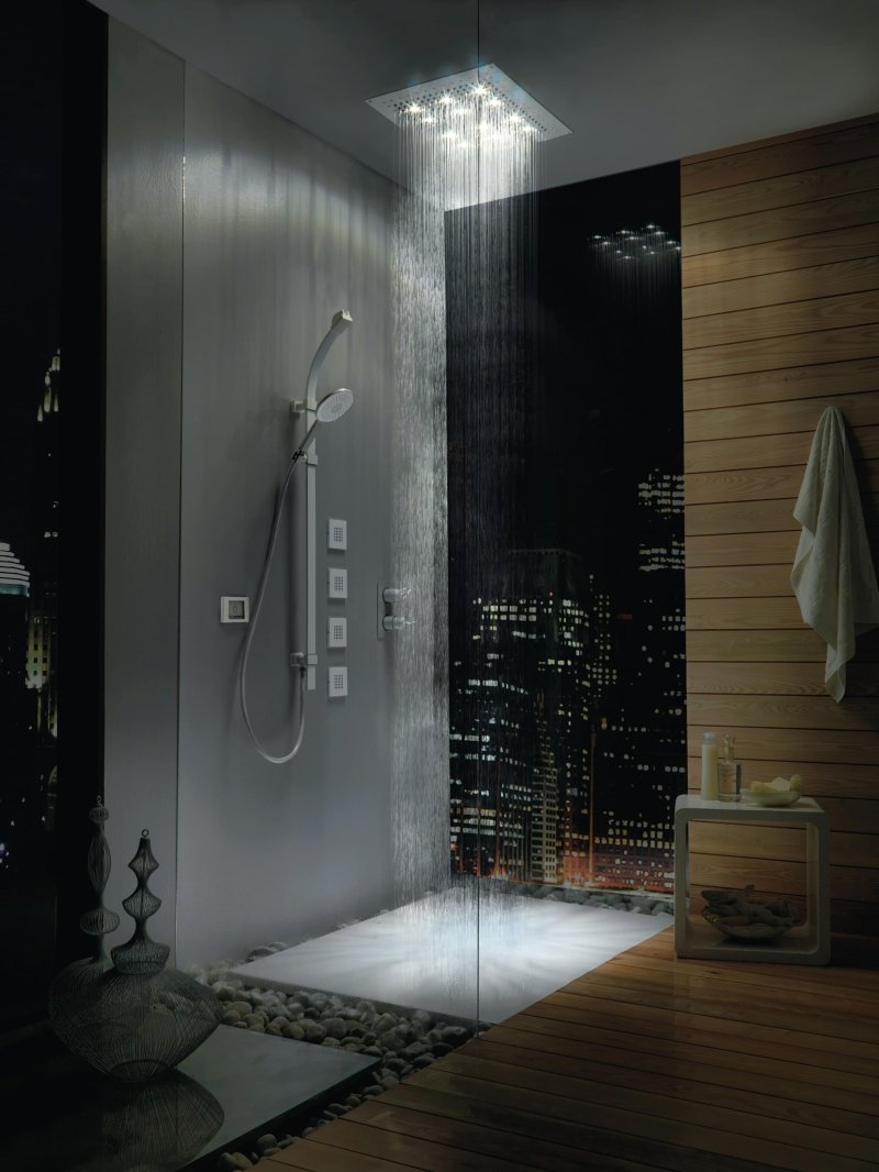 Shower with tropical shower