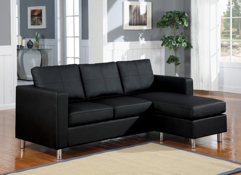 Black corner sofa