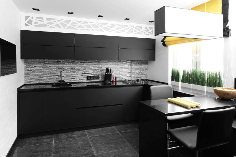 Black kitchen design