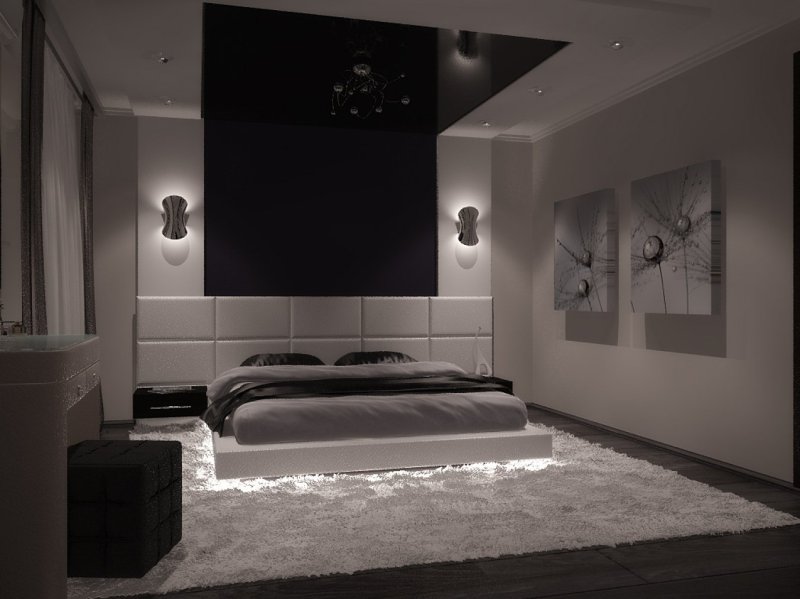 Black -style bedroom