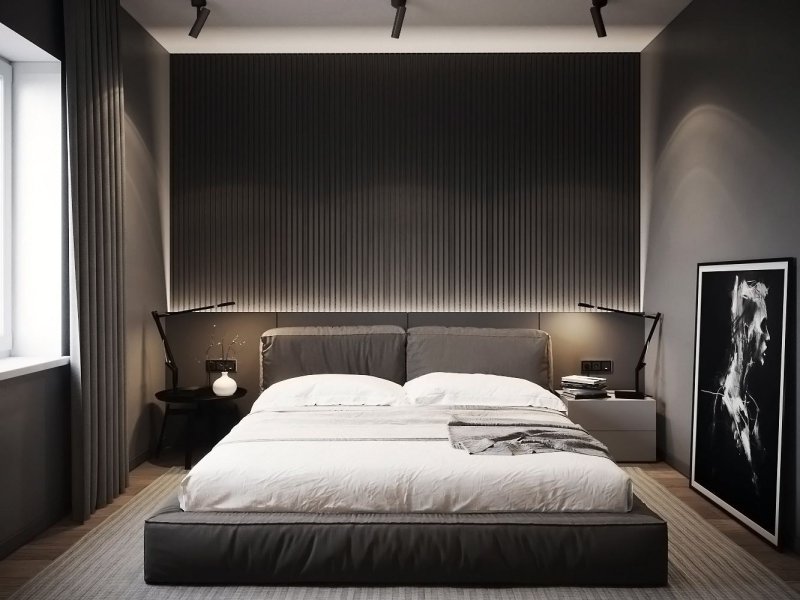 Dark tone bedroom