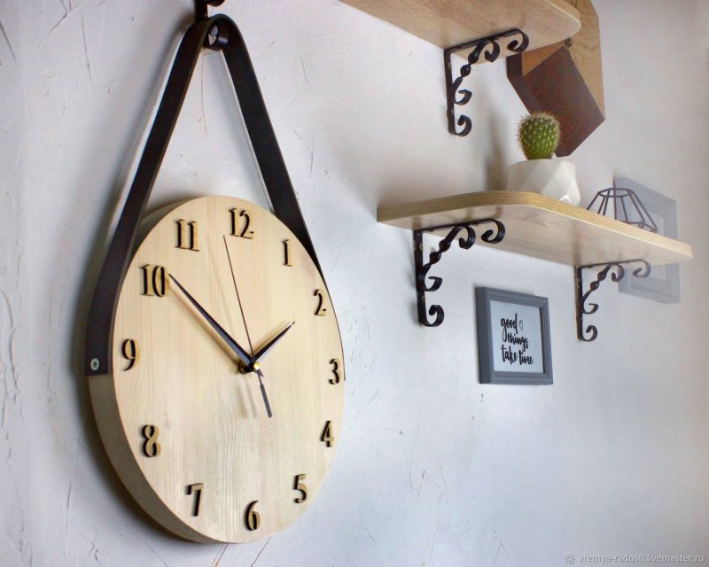 Wall clock in the interior