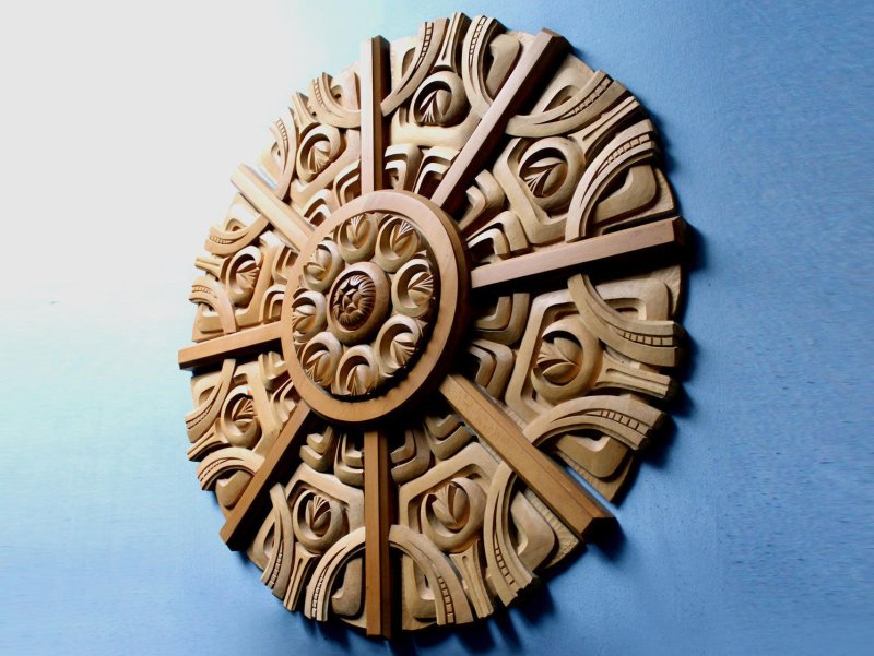 Wood carving abstraction