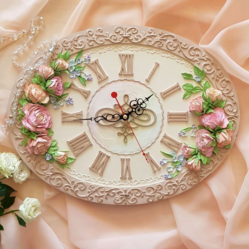 Wall clock in Provencal style