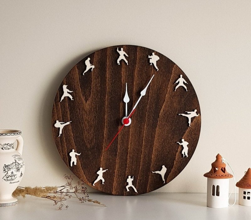 Wooden clock