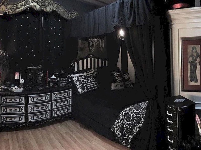 Gothic style bedroom