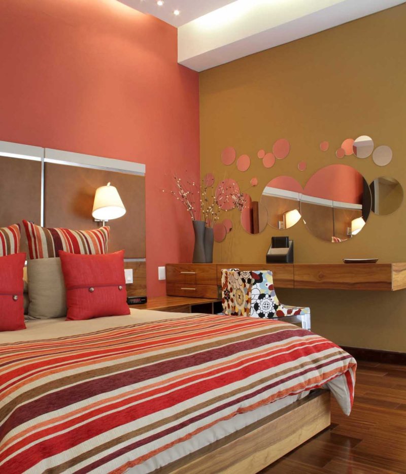 Wall painting in the bedroom design