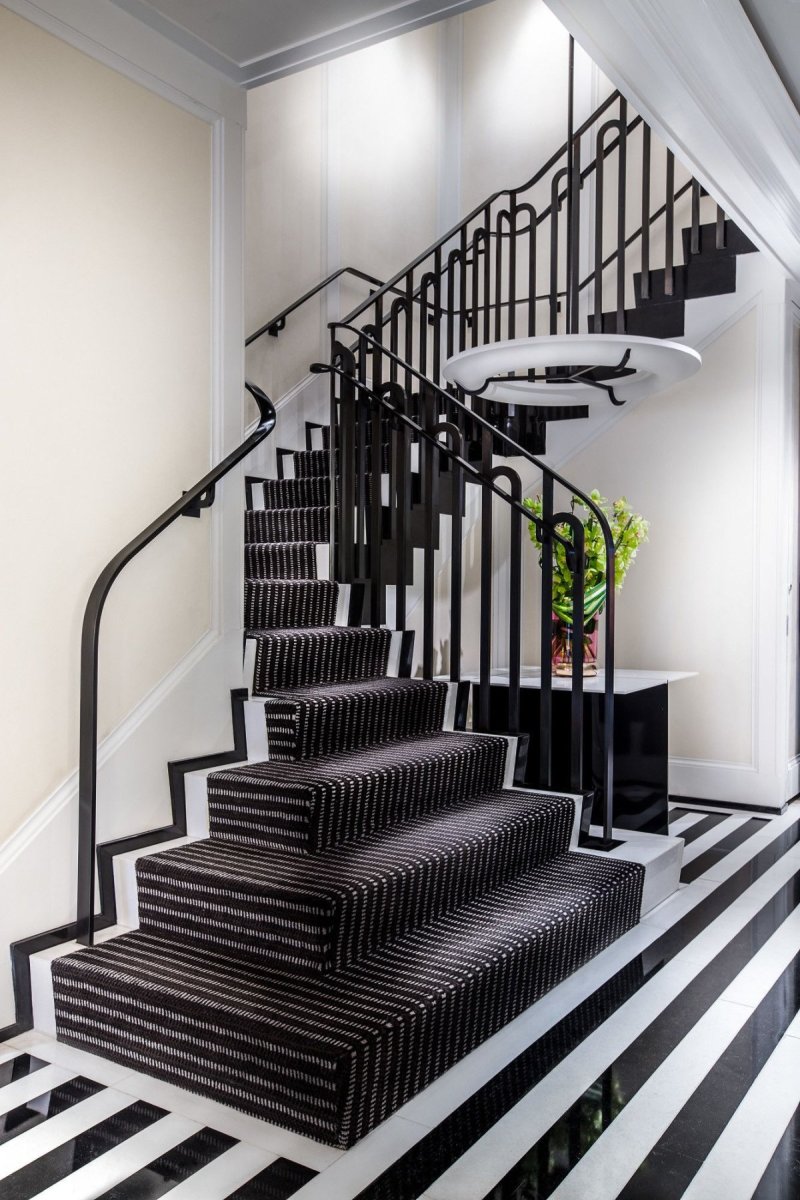 The staircase in the interior