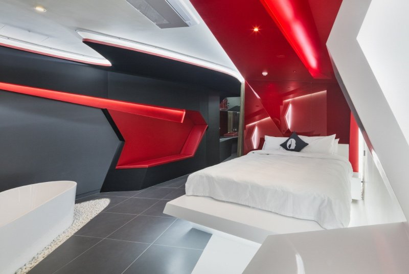 Futuristic style in the interior