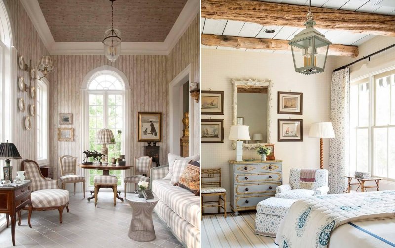 Provence style in the bedroom