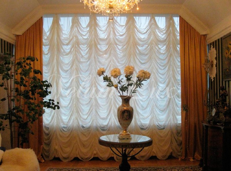 French curtain in the interior