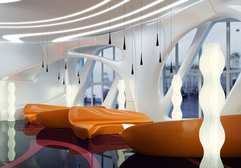 Futurism style interior