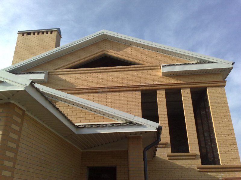 Brick pediment