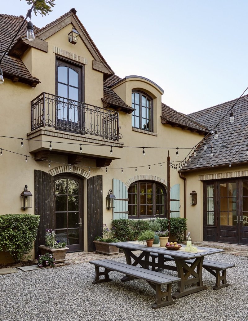 Beautiful facade of a private house