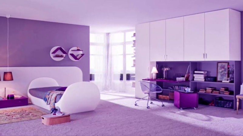 Lilac color in the interior