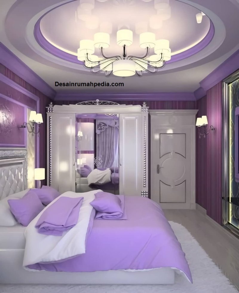 Lilac -tone bedroom