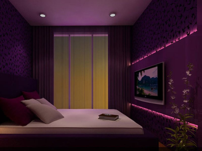 Violet bedroom