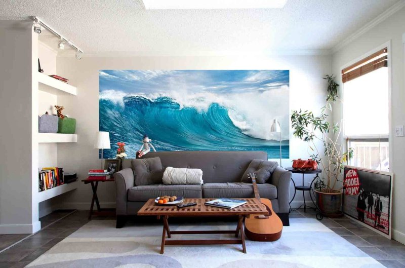 Sea ​​wallpaper in the interior