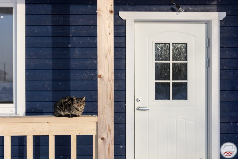 Entrance door to the house