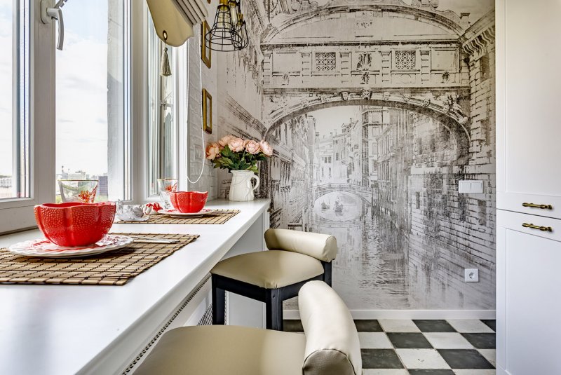 Frescoes in the interior of the kitchen