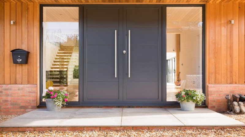 Modern entrance doors