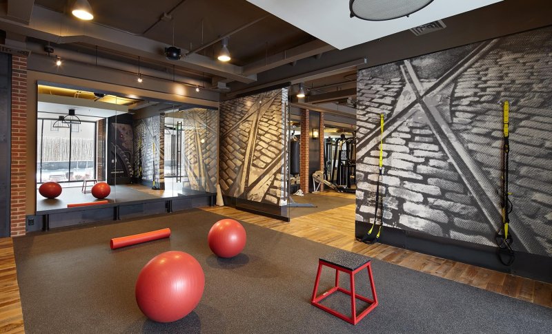 Loft style gym