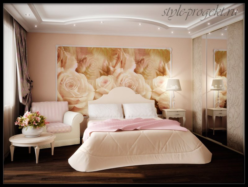 Frescoes in the bedroom