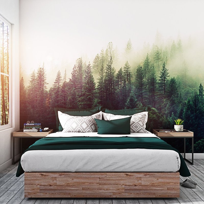 Forest -style bedroom