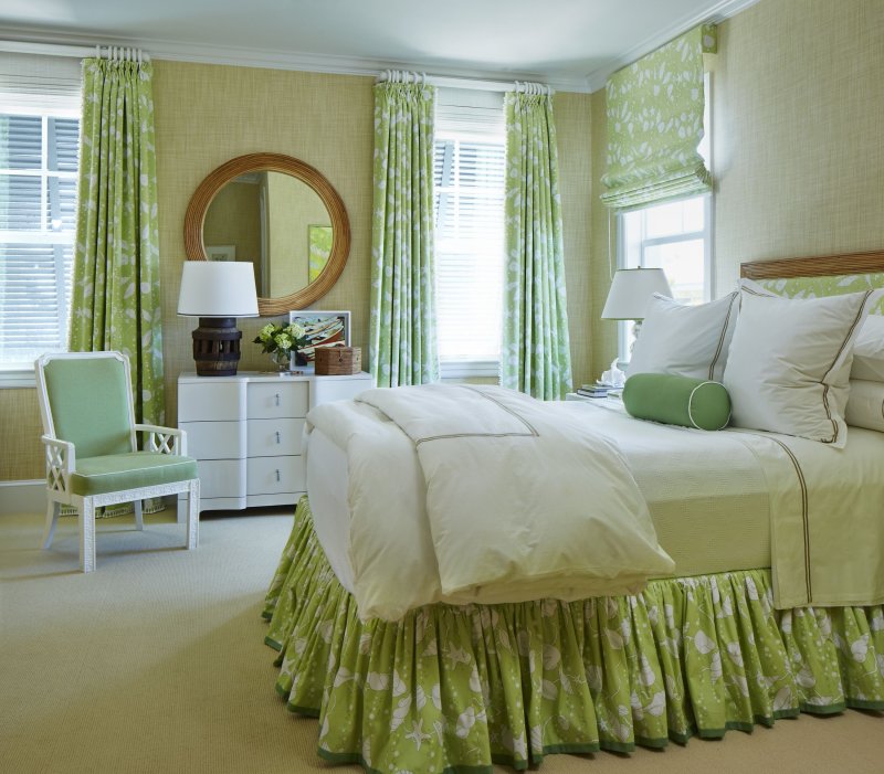 Bedical design in green tones