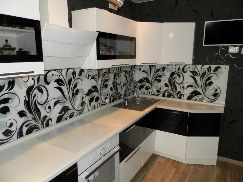 Black white kitchen