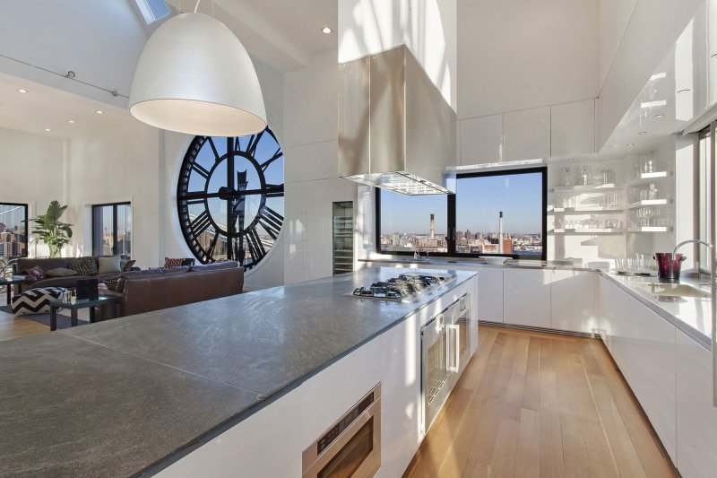 Kitchen in a penthouse in New York