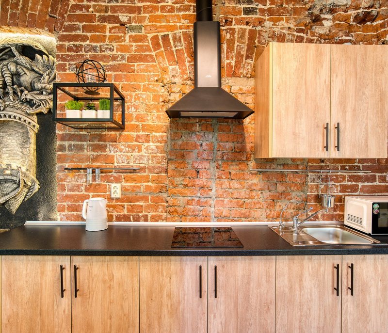 Kitchen for brick design