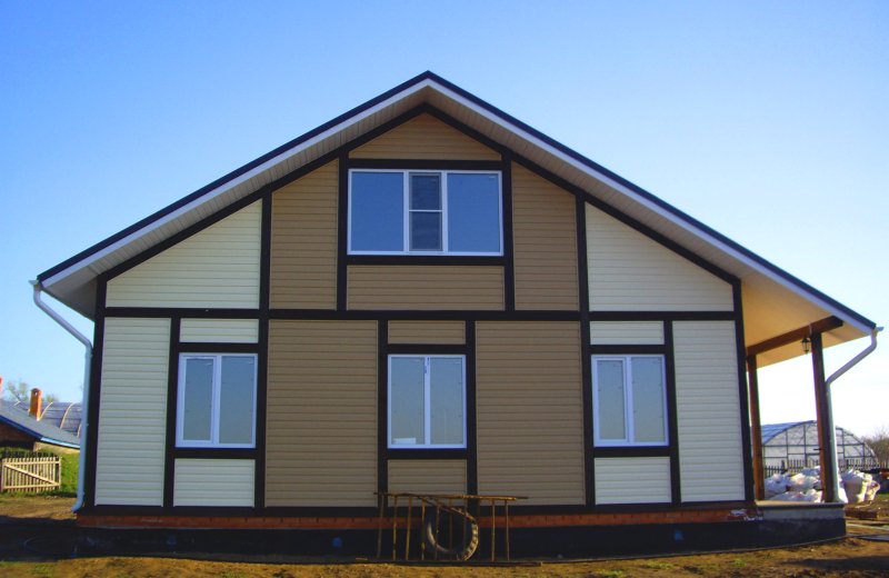 Facade at home siding