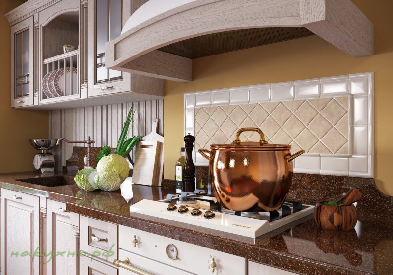 Kitchen tiles per apron