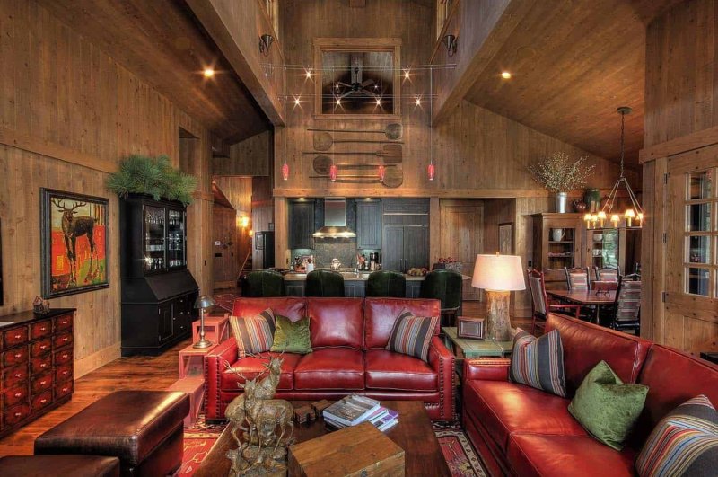 Living room in American style