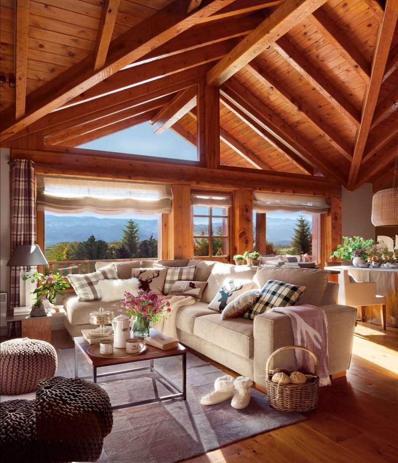 Alpine chalet interior