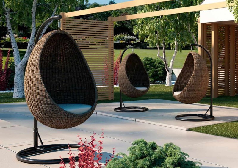 Garden swing cocoon